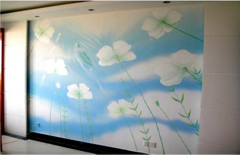 红河画墙绘怎么画好白云的蓬松感？