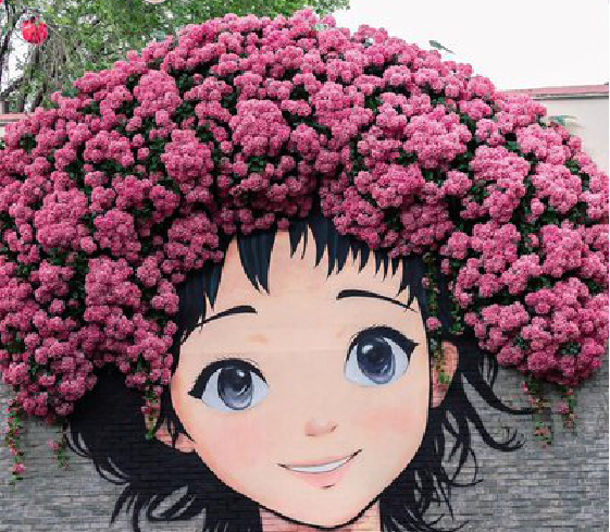 红河墙体彩绘-网红墙打卡