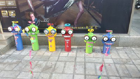 红河商业区彩绘