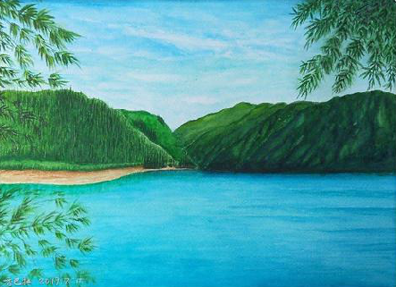 红河在墙绘中，如何绘画绿水青山？