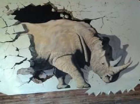 红河在墙绘中，如何绘制3D效果？