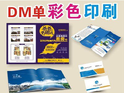 红河单页印刷，色彩搭配简单。