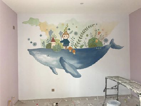 红河手绘墙的特点及优势。