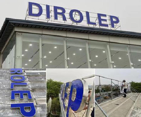 红河楼顶发光字安装的注意事项。